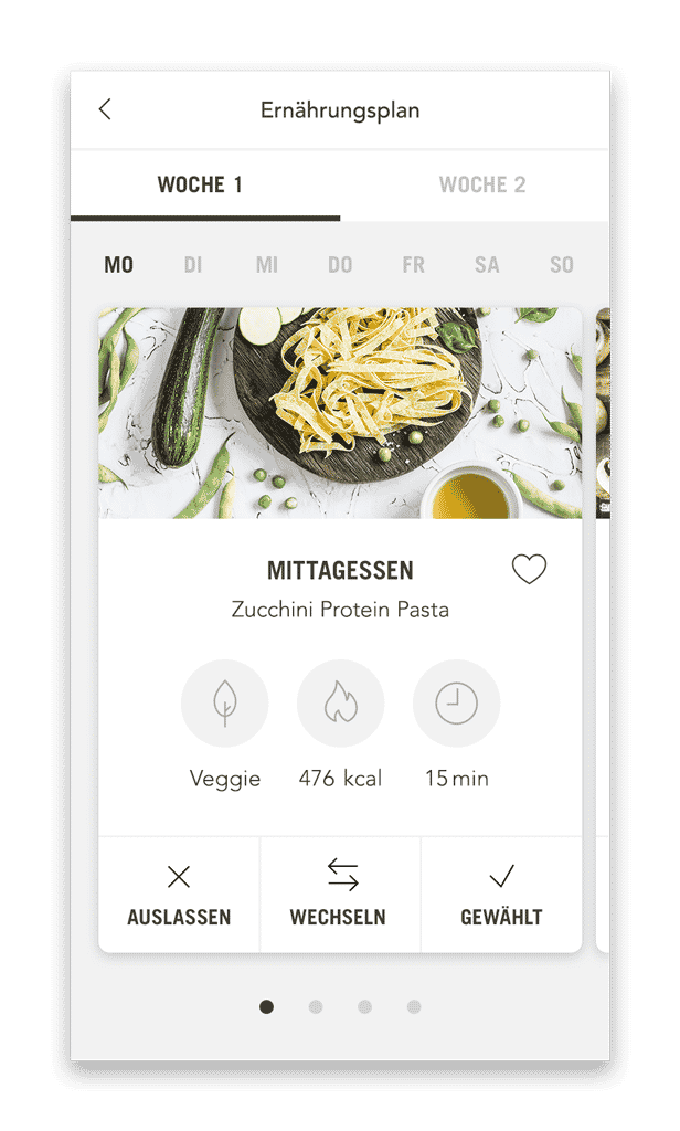 JOY Fitness Ernährungsplan Plan mit Mahlzeiten (Smartphone Ansicht Beispiel Tag) JOY Fitness Ernährungsplan Plan mit Mahlzeiten (Smartphone Ansicht Beispiel Tag)